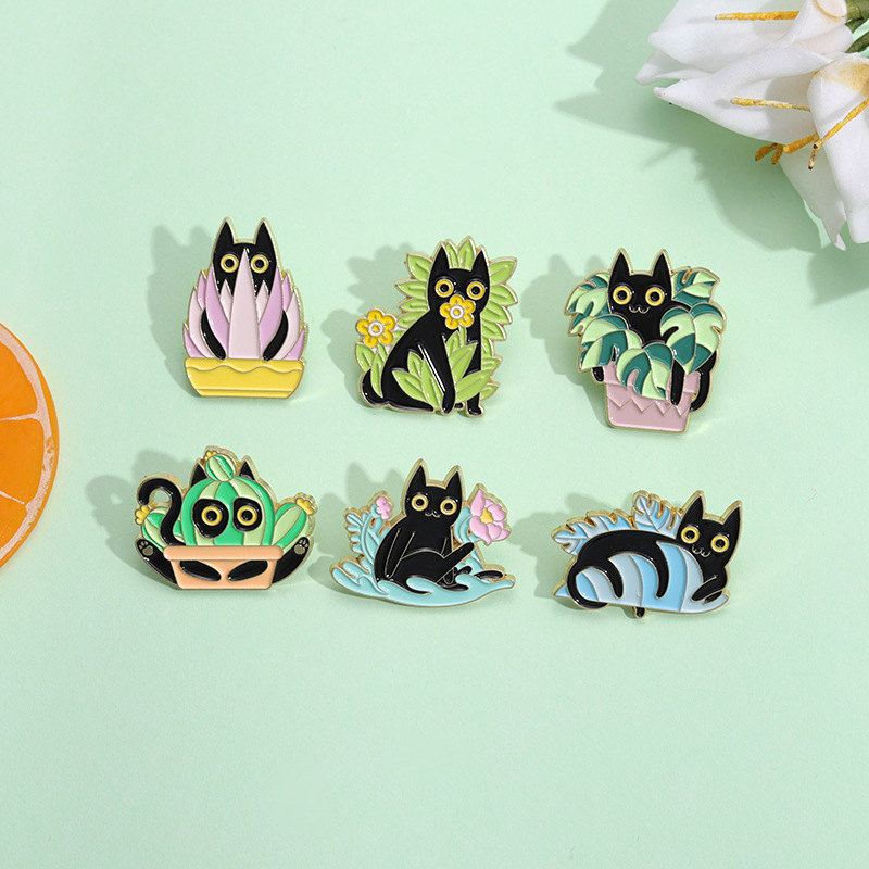 9g Weight Brooches Classification Holiday, Daily Occasion Alloy Material Animal Pattern Unisex Gender Stoving Varnish Design Cute Style Cute Pin Animal Alloy Stoving Varnish Unisex Brooches 5