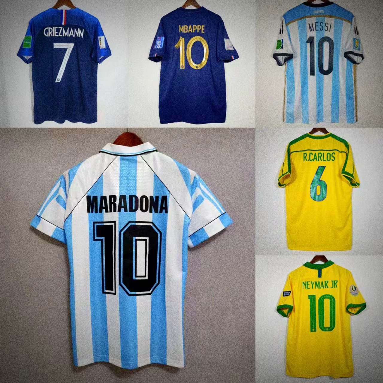 Ретро-классическая форма национальной сборной: звезда номер 98, Бразилия, Франция 14, Германия, Аргентина, Месси, Роналду, Зидан