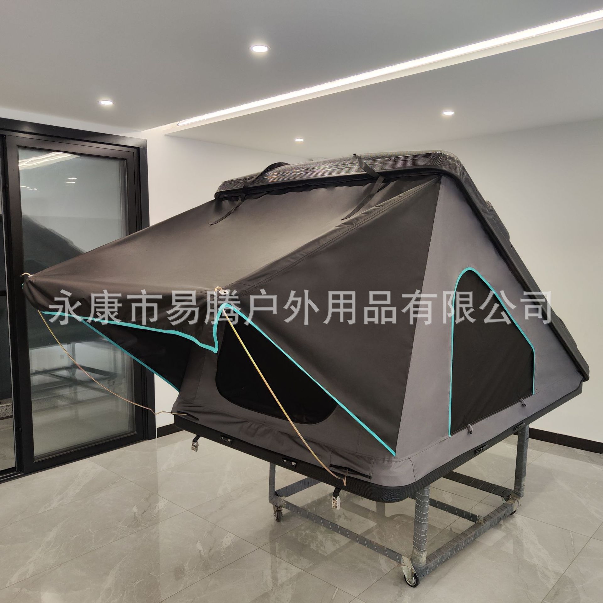 Cross-Border Abs Composite Triangular Tent Outdoor Camping Quick-Opening Folding Tent Suv Car Roof Tent