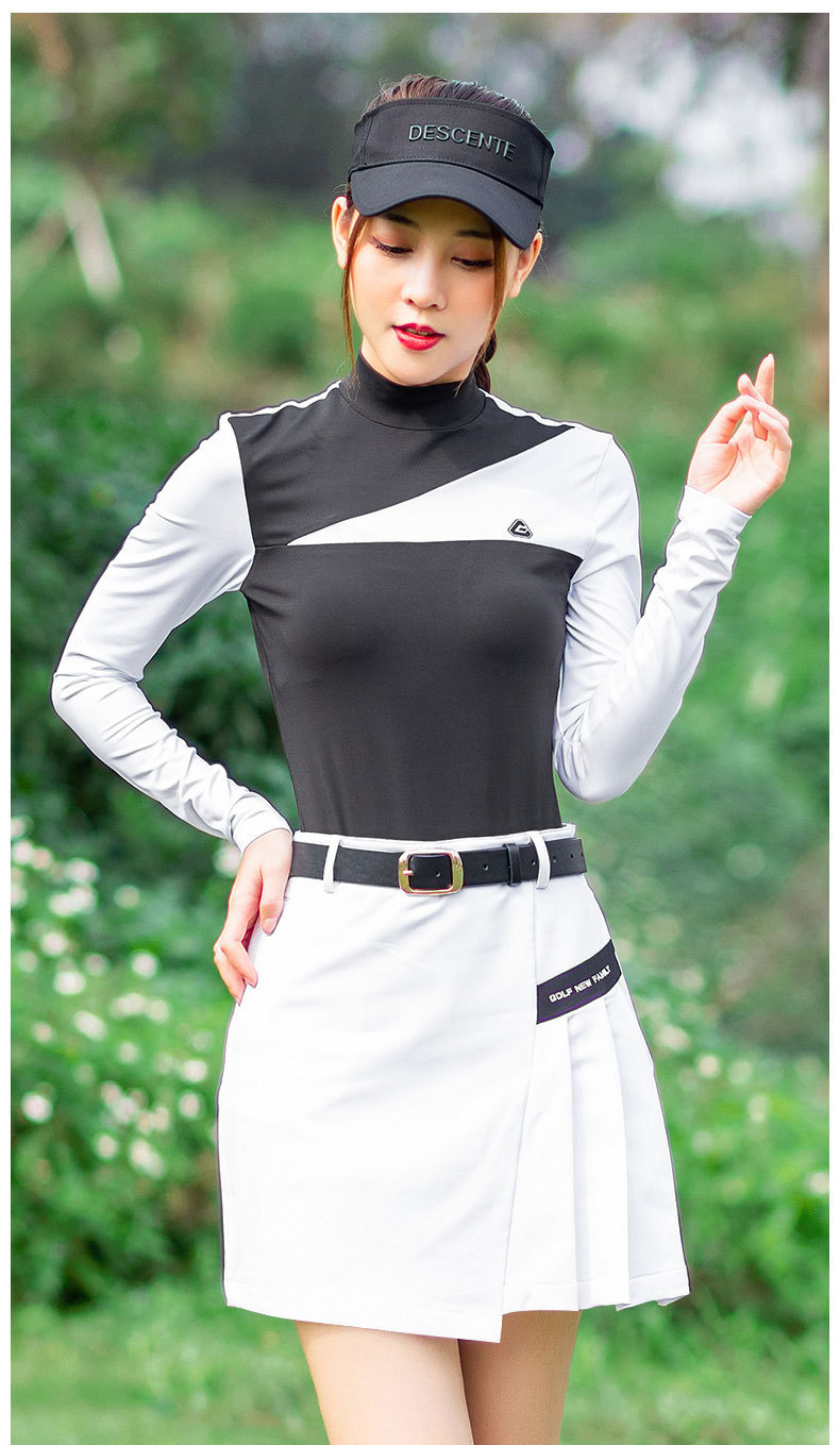Váy golf nữ ngắn xếp ly thể thao mùa hè — Váy xếp ly nữ QZ055 [màu đỏ], Váy xếp ly nữ QZ055 [màu trắng], Váy xếp ly nữ QZ055 [màu đen] chi tiết 4