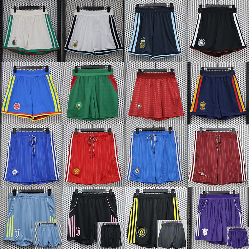 252627 New Model Football Player Version Shorts Real Madrid Mexico Season Club Mesh Breathable Quick-Dry