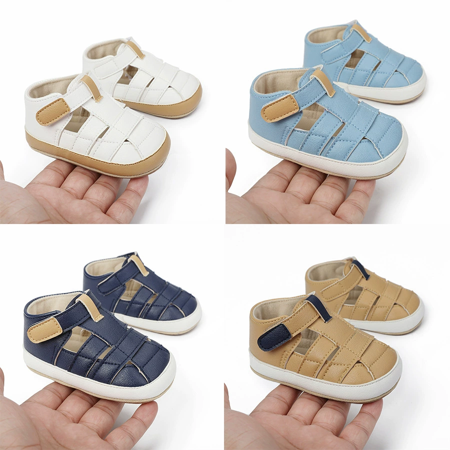 Гамиле Лето 3-6-9-12 месяцев Детская обувь Дышащие сандалии babyshoes новорожденных ходоков