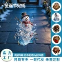 雪人地面美化自粘墙贴纸