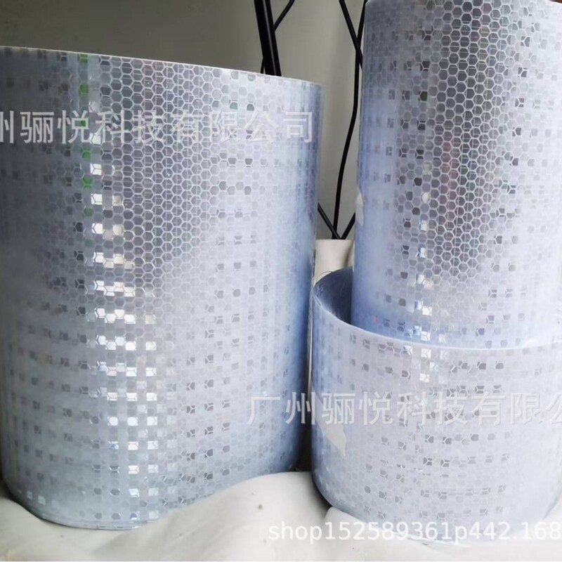 White reflective sticker car 20cm reflective strip sticker reflective film anti-collision safety warning sign luminous sticker paper tape