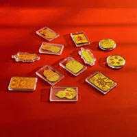 Shuibei Gold Pure Gold 999 TikTok Same Style Princess Please Prosperity God Gold Наклейка на телефон Живой подарок Горячий товар.