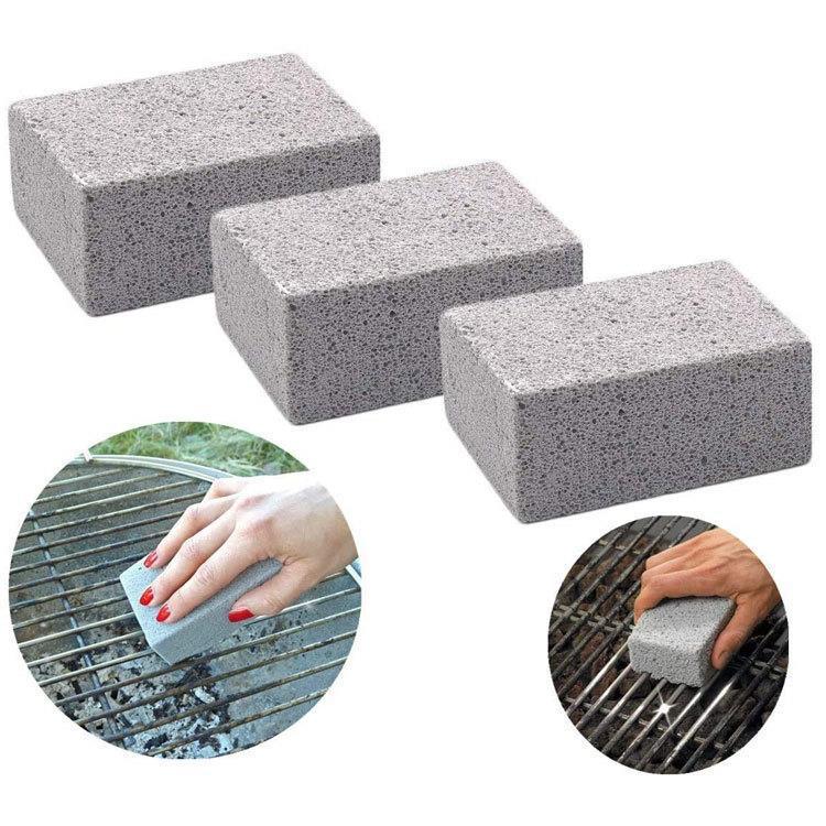 Home user BBQ barbecue cleaning tool brush barbecue clean brick small gray brick barbecue boiled floating stone cleaning stone 5