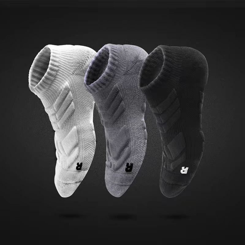 Outdoor Professional Basketball Socks Men's Elite Socks Basketball Towel Bottom Socks Men's Practical Sports Thickeneded Mid-Low Running Socks