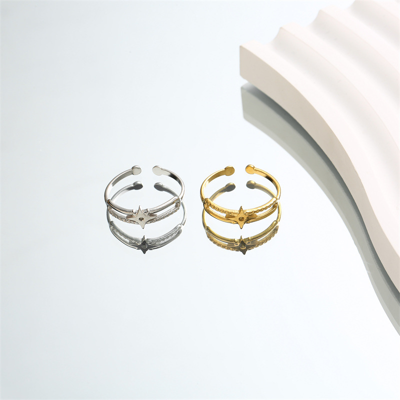 fashionable retro adjustable ring stainless steel