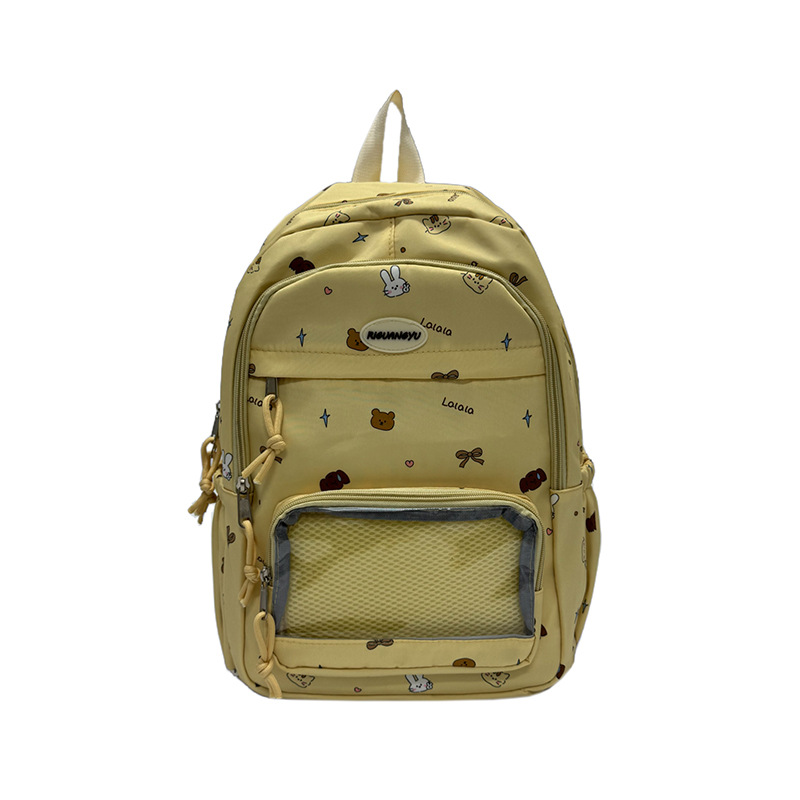 Mochila linda mochila escolar de gran capacidad 2024 mochila nueva bolsa de estudiante de secundaria y preparatoria bolsa de dolor casual al por mayor