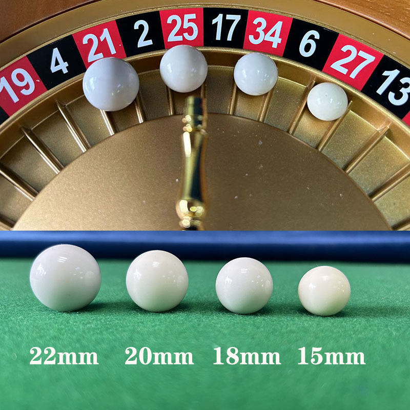 Bola de rodillo de ruleta rusa material de resina perlas de precisión Bola de pista 15/18/ 20/22MM 3 unidades para la venta