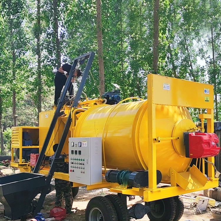 恒沃移动式沥青搅拌机 车载牵引式沥青搅拌机 路面补修沥青拌合机