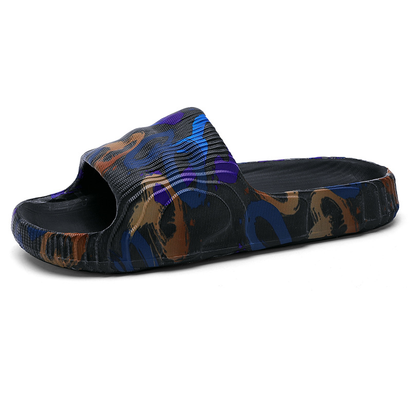 Chanclas para hombre verano nuevo estilo ropa exterior zapatillas deportivas de playa resistentes al desgaste adolescente pisando mierda camuflaje trapeador de coco