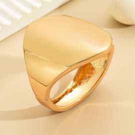 成品半成品都有跨境极简欧美夸张个性盾式手镯首饰