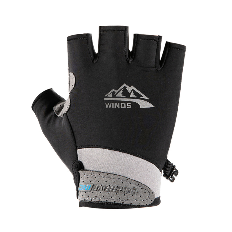 Cyclisme Sports pour hommes et femmes Demi-doigt mince Dign respirant antidérapant résistant à l'usure glace soie crème solaire extérieur_voghion.com