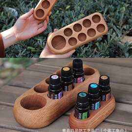 木质精油架商用精油瓶香薰收纳架化妆品口红香水小样展示架精油盒