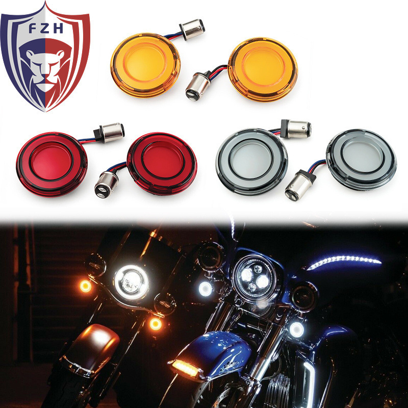 Harley motorcycle modified accessories XL883/X48 glide series soft tail modified LED turn signal multi-color