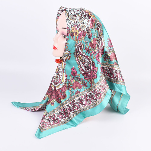  spring new cashew 90*90 large square scarf silk scarf wholesale retro women's scarf