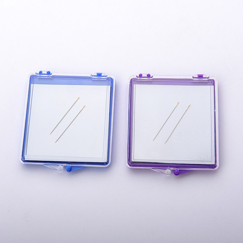 针收纳方形盒子家用缝纫工具 化妆镜款软磁铁 跨境吸针盒附送针