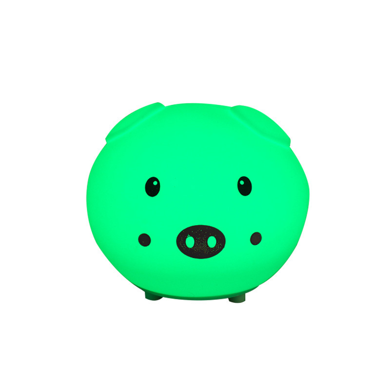 Animales de dibujos animados descomprimidos luces nocturnas transfronterizas de silicona luces de atmósfera interior dormitorio sensación avanzada cabezal de cama carga con dormido