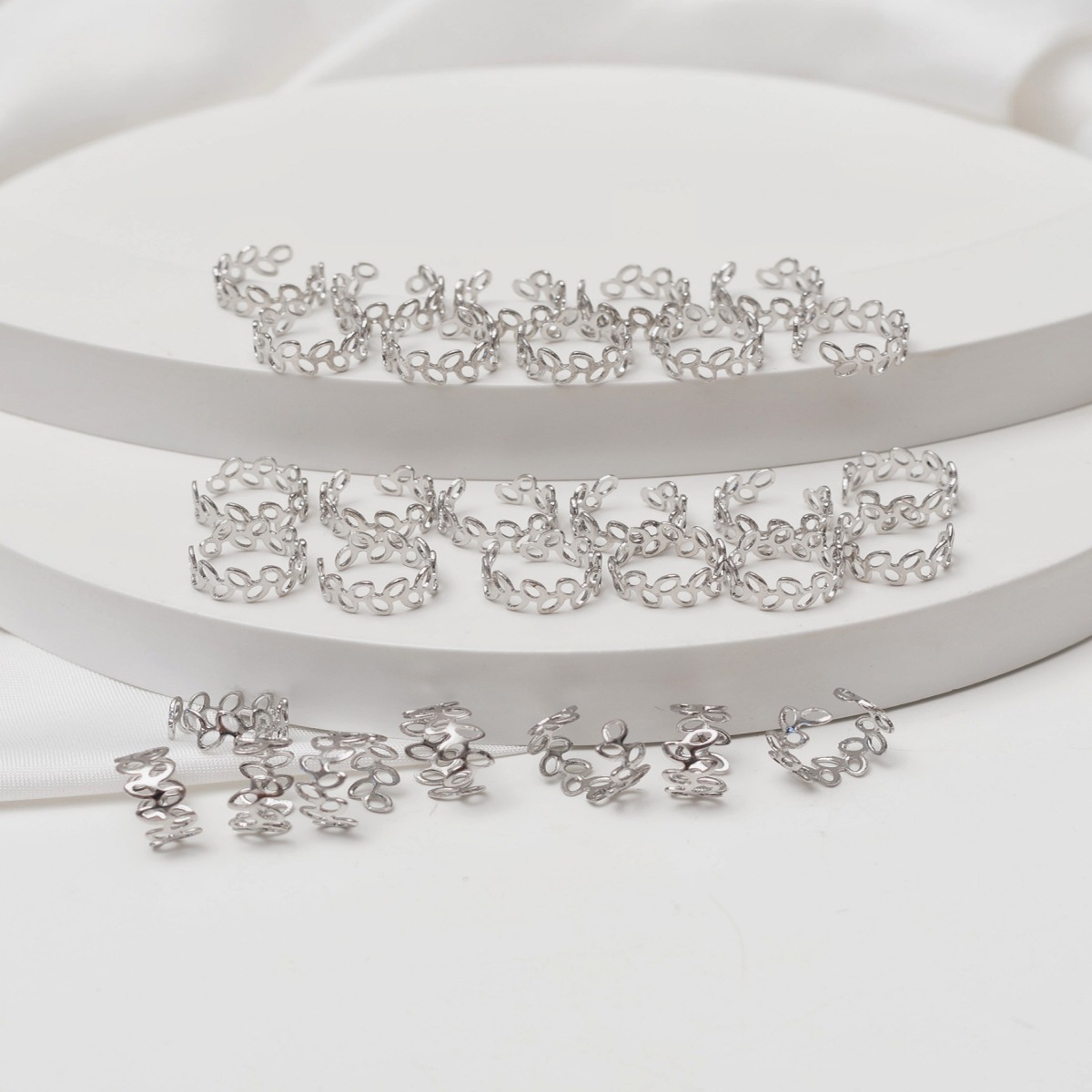 Trenza sucia hebilla de pelo de metal anillo accesorios para el cabello anillo de pelo tocado hoja trenza hebilla decorativa ornamento del pelo trenzado tocado accesorios para el cabello