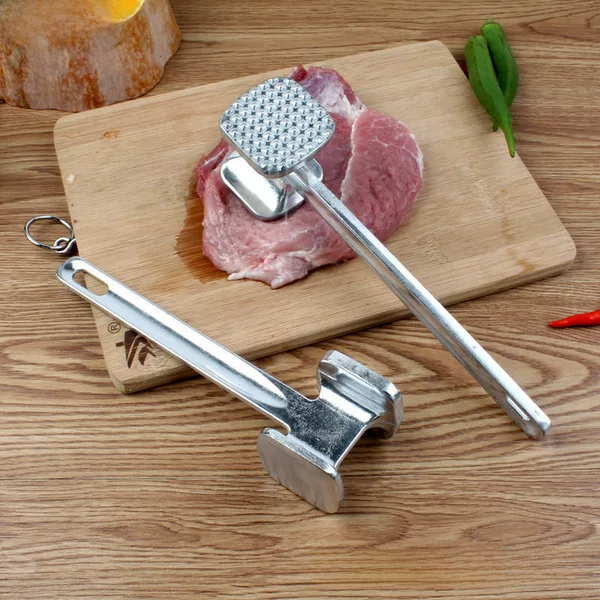 Household Meat Hammer Aluminum Alloy Steak Hammer Double-sided Meat Hammer Large Small Solid Large Row Hammer Meat Hammer Kitchen