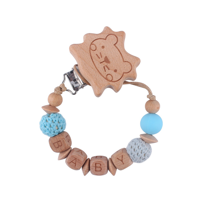 Productos para bebés dibujos animados animal Haya clip bebé creativo DIY haya chupete cadena anti-caída de la cadena Nuevo