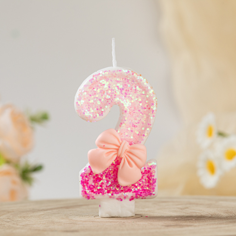 クロスボーダー誕生日ケーキデジタルキャンドル0-9歳クリエイティブデザートベーカリーショッププラグイン子供の1歳の装飾パーティー|undefined
