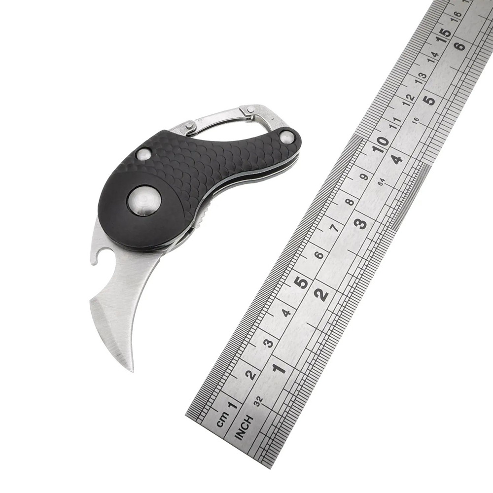 工厂批发多功能锁匙扣钥匙扣小刀野外求生小刀便携迷你户外小刀