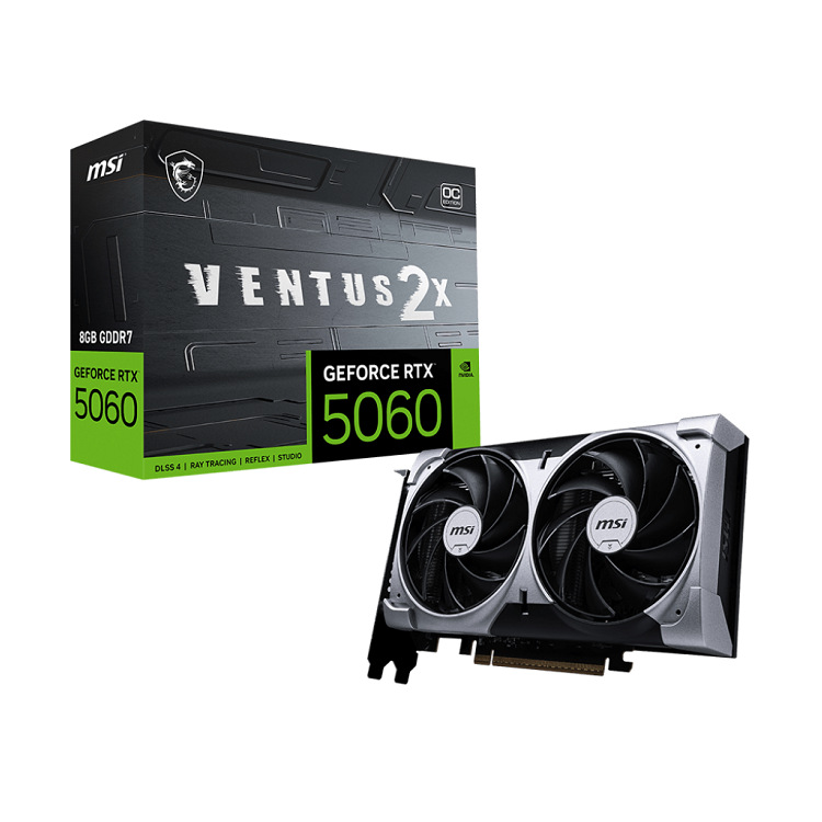 Msi Geforces Rtx5060 8g Ventus 2X Oc Is Suitable for E-Sports Gaming Graphics Cards