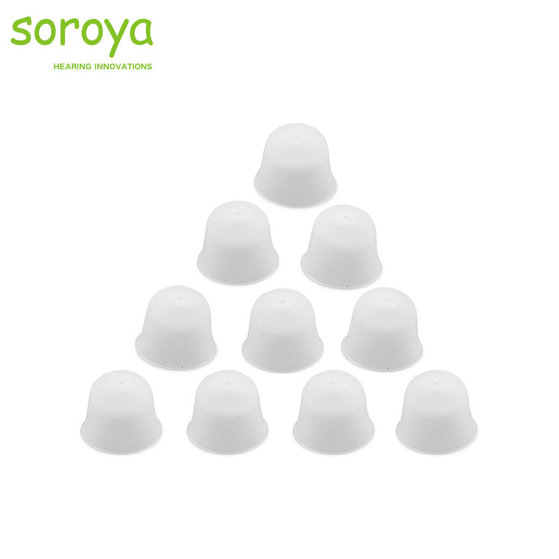 Sonoya Bell Type Eardrum Head Hearing Aid Accessories Silicone Eardrum Head Earplugs Large Medium Small Dome Silicone Earplugs
