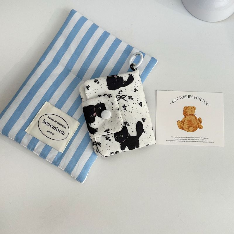 新品猫ちゃんカードケース多层小銭入れ可爱いズックイヤホンバッグポーチ多机能収纳カードバッグストラップ|undefined