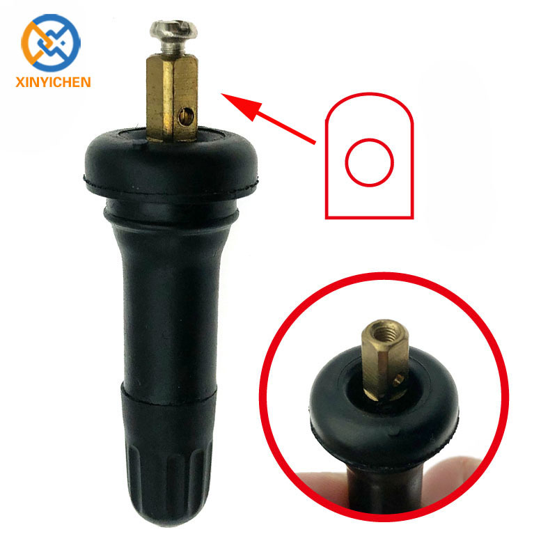 La válvula de goma es adecuada para Buick Regal LaCrosse Chevrolet Sensor de presión de neumáticos Boquilla de aire de automóvil