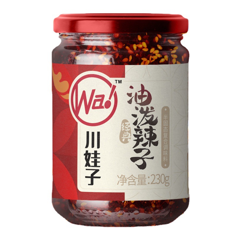 川娃子麻辣油泼辣子230g自制香辣凉拌红油辣椒油凉皮拌菜调味料