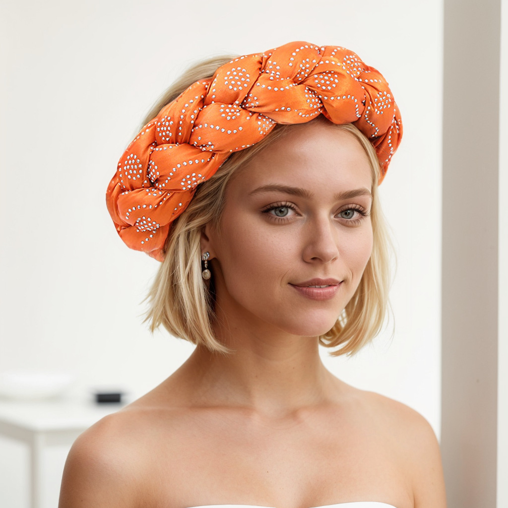 Cappello musulmano Color Ding fascia per capelli multicolore hot drill nuova treccia per capelli fascia per capelli_voghion.com