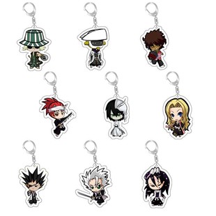 Cartoon acrylic jewelry pendant death kuazaki Yihu luqiya blue dyed keychain exhibition pendant