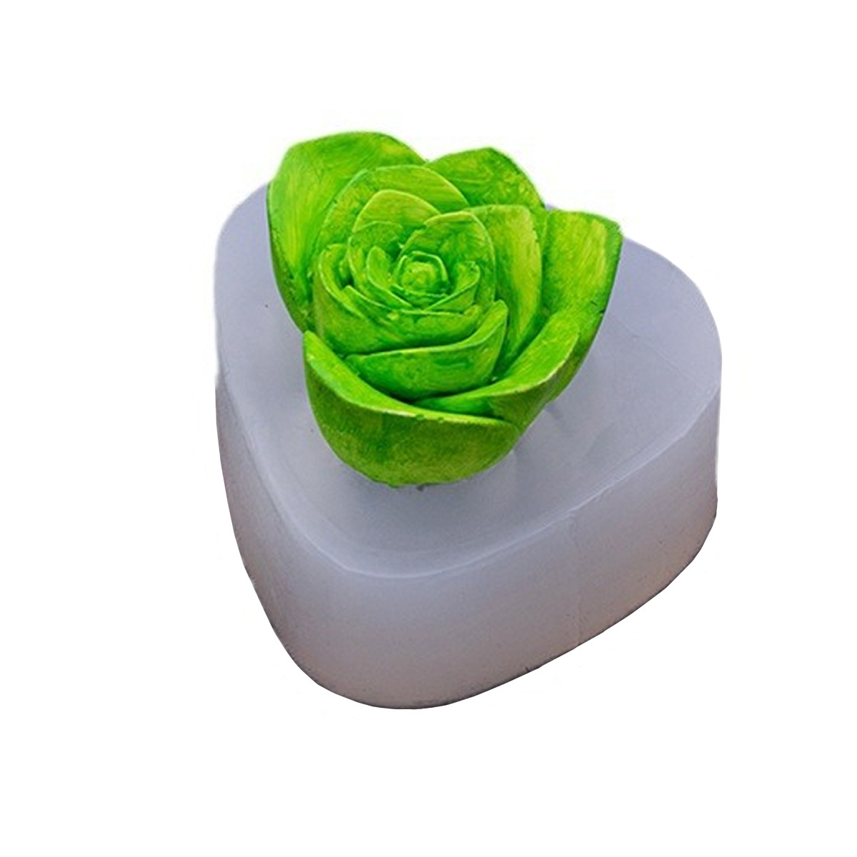 Flor tridimensional mariposa jabón hecho a mano molde de silicona flor chocolate epoxi yeso aromaterapia molde de vela amasado