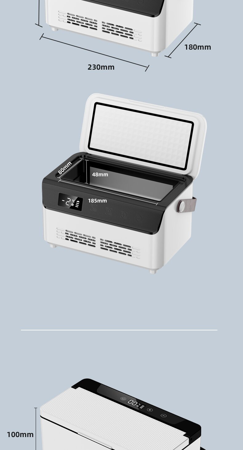 Insulin Refrigeration Box, Rechargeable Car and Home Dual-Use Small Refrigerator, Medicine Refrigeration Box, Medicine-Specific Refrigeration Box