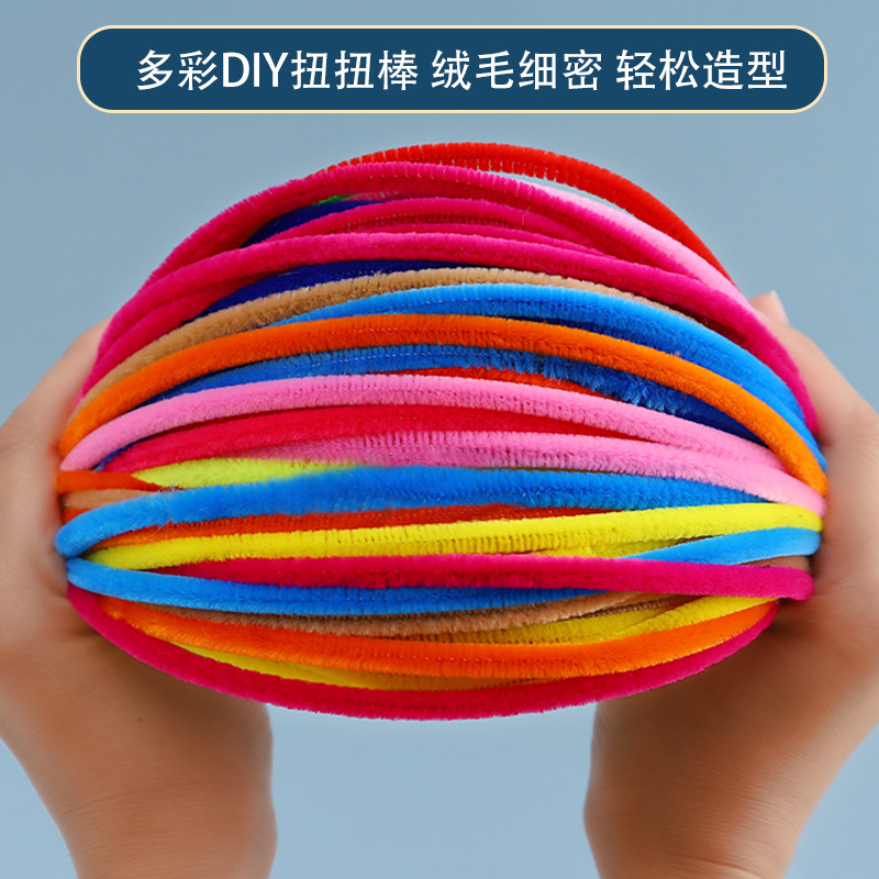 [Ventas directas de la marca del fabricante] Yoyo Tiger Twisting Stick Venta al por mayor Tira rellena DIY Raíz del cabello súper cifrada Hecho a mano para niños