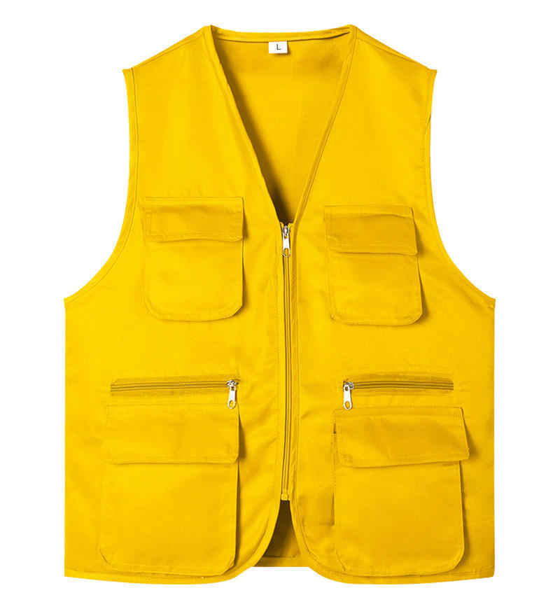 Ropa de trabajo voluntaria chaleco impresa tridimensional grupo de construcción voluntario chaleco voluntario publicidad de bienestar público bolsillo