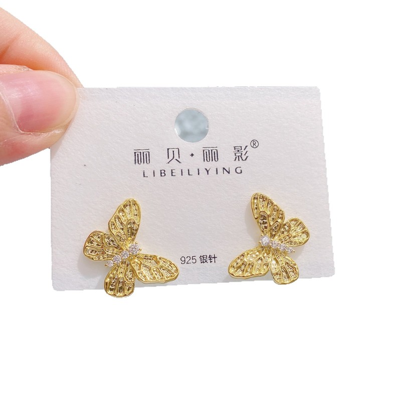 Liyin/Libeliying s925 シルバー針メタル光沢のあるイヤリングライト高級高品質デイリー絶妙な多用途イヤリング|undefined