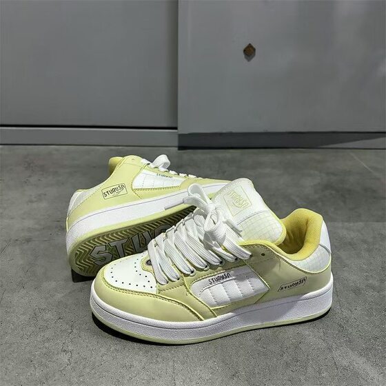 Korean Style Casual Niche Design Board Shoes Women's Ins Harajuku Hong Kong Style All-match Retro Classic Fashionable Street Shoes Autumn Board Shoes
