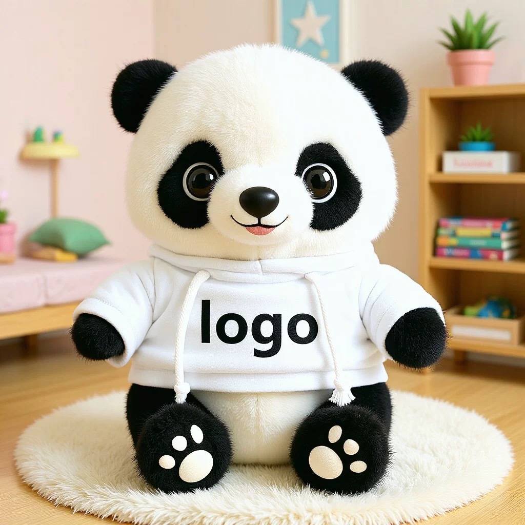 Panda lindo muñeca de peluche vestido Tesoro Nacional Panda muñeca Chengdu recuerdos festivos regalos impresión logotipo