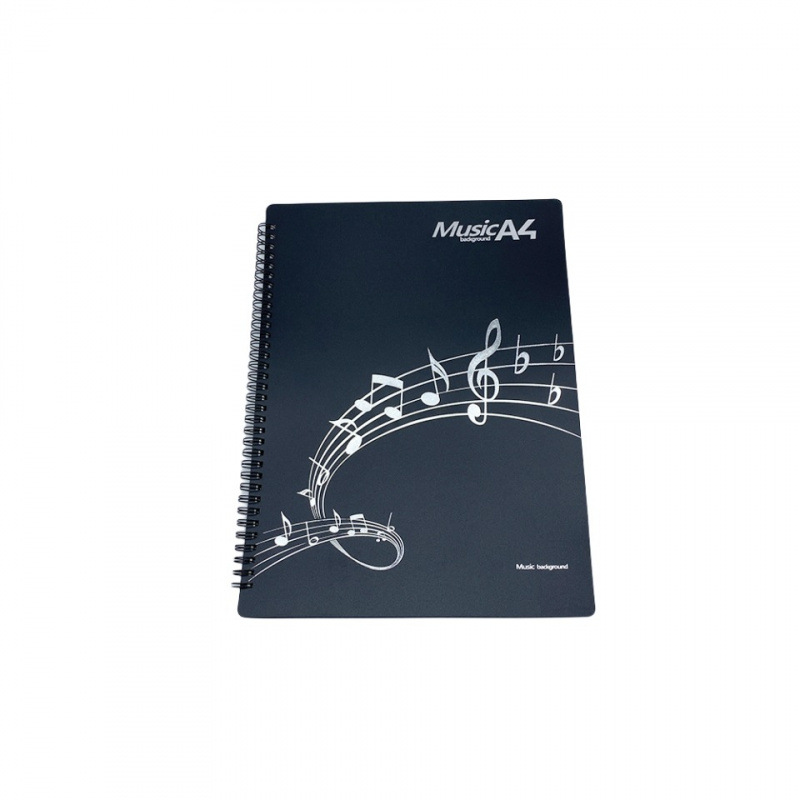 A4 Piano Guitarra Carpeta de partituras Estudiantes multifuncional cambio de partituras Carpeta de partituras de doble cara
