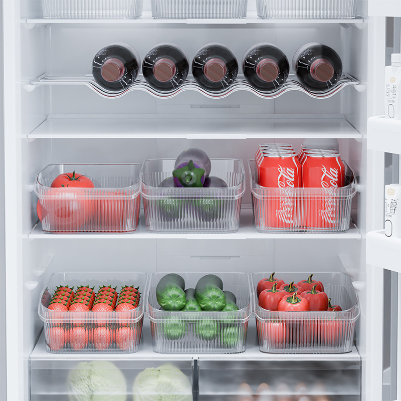跨境冰箱收纳盒食品级水果鸡蛋蔬菜厨房用品保鲜盒抽屉式储物神器|undefined