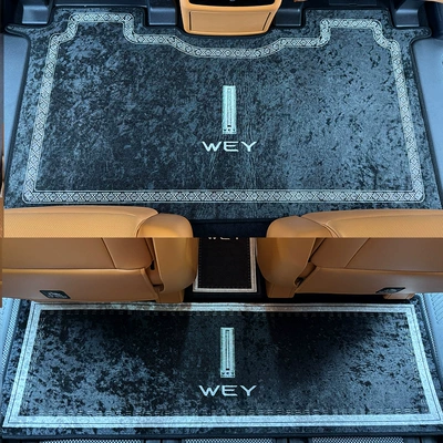 9 Modified Floor Mats, Special — Universal Foot Pad - middle-row-original-car-arc-rear-row-black-with-aisle