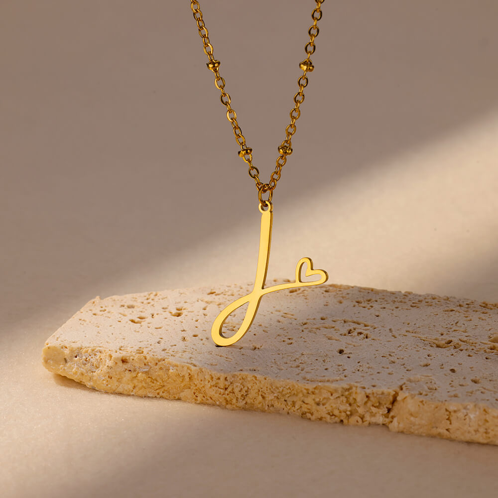 8g Weight 0.03µm-0.05µm Gold Plating Thickness PVD Coated Gold Plating Process Real Gold Plated Plating Material 304 Stainless Steel Pendant Material Pendant Necklace Classification 304 Stainless Steel Chain Material cable chain Chain Type 1 Piece Quantity Holiday, Daily Occasion 304 Stainless Steel Material Letter, Heart Shape Pattern Unisex Gender IG Style, Sweet Style Waterproof Non Tarnish, Plating, Hollow Out Craft PVD Coated Real Gold Plated Letter Heart Shape 304 Stainless Steel IG Style Sweet Waterproof Non Tarnish 304 Stainless Steel Pendant Necklace 9