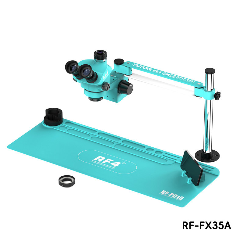 Rf4 Mikroskop Rf-Fx35A Üçlü Okulyar 7-50X Böyütmə
