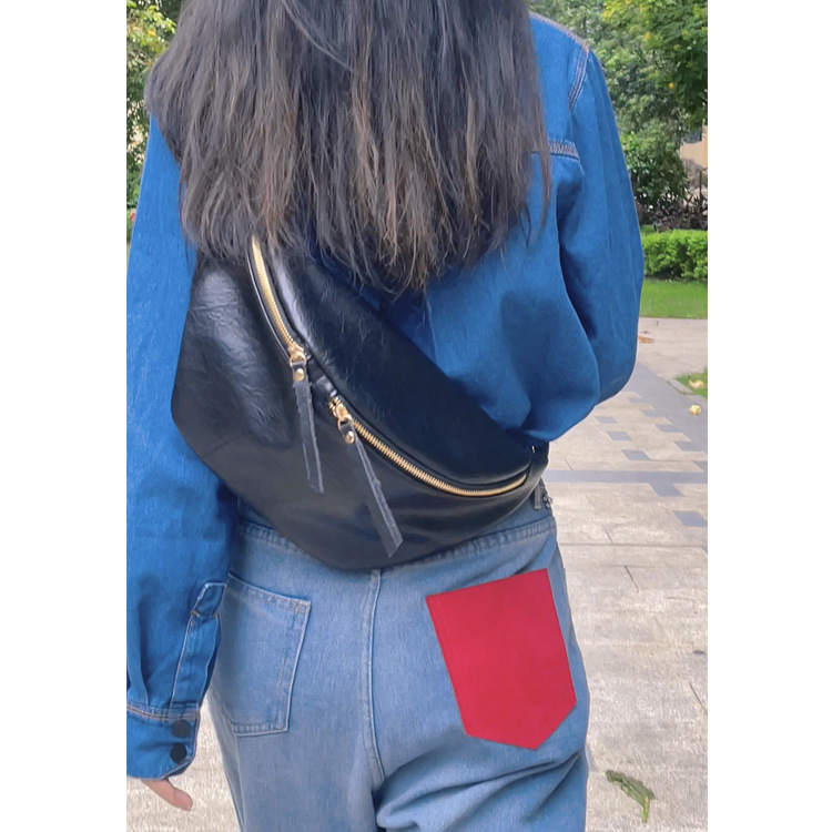 Moda pecho bolsa nuevos deportes Cruz-cuerpo bolsa cintura bolsa mensajero bolsa de gran capacidad hombro retro bolso casual señoras