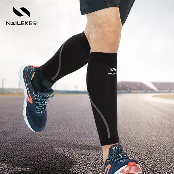 Running leg cover pressure calf protection cover men's sports leg protection warm Men's ankle protective cover socks massage stretch