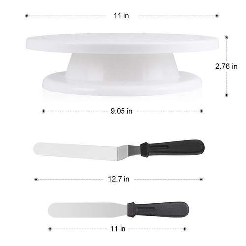 Amazon 6-piece cake turntable set, non-slip turntable, cream scraper spatula, frosting tool set